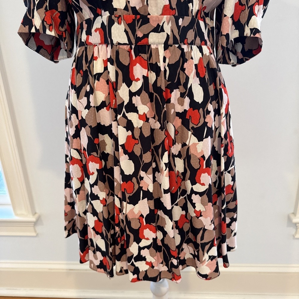 Ted Baker Skiala Floral Puff Sleeve Mini Dress M Feminine Coquette Old Money - Picture 3 of 9